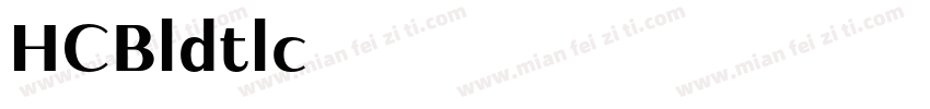 更紗黑體 HC Bold Italic字体转换
